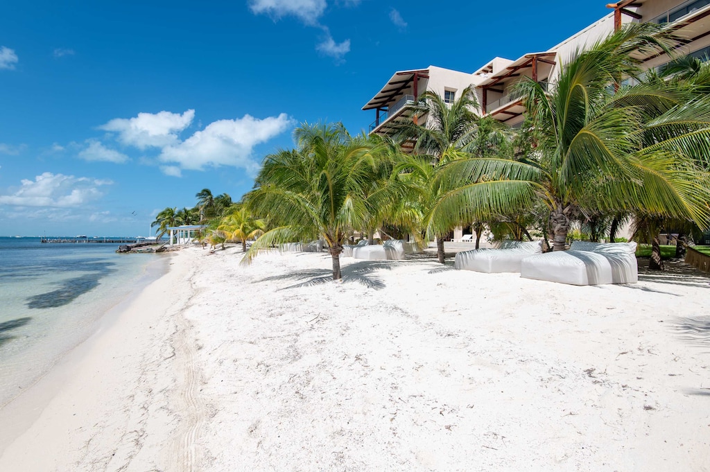 Acceso a la playa desde el alojamiento, disfruta de las arenas blancas y agua cristalina 
