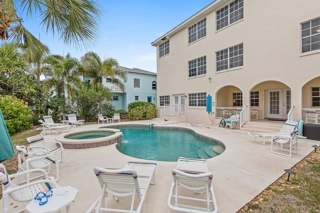 Relax in the backyard oasis