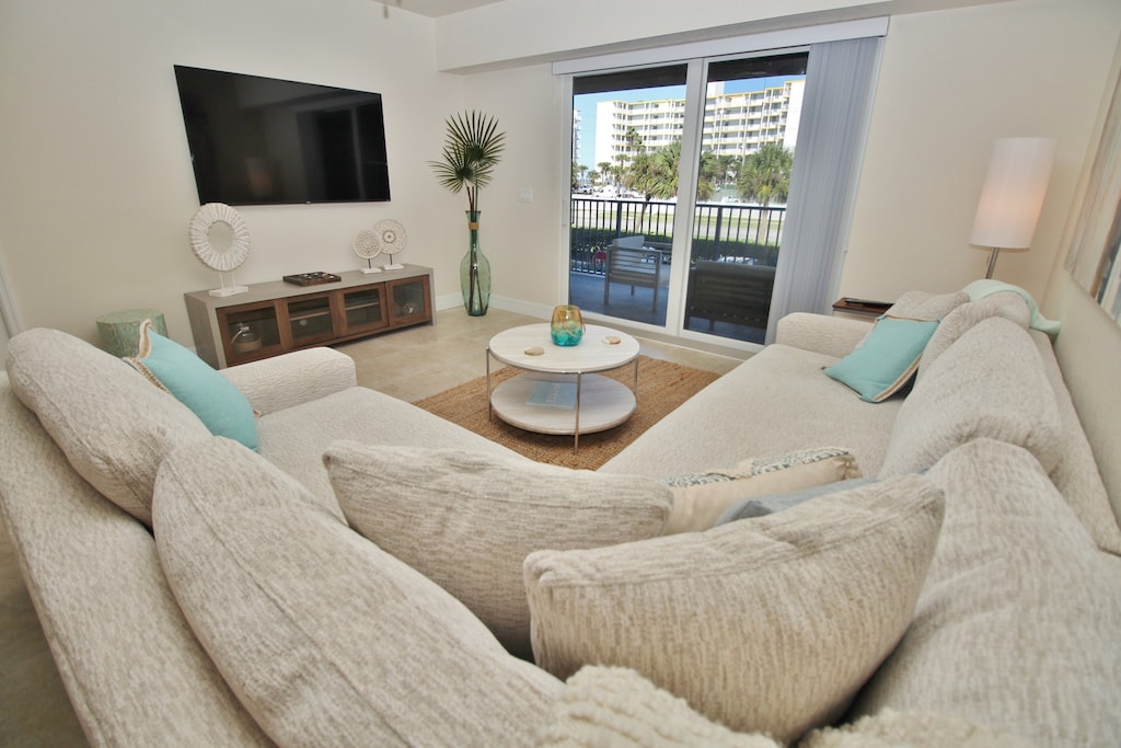 Beautifully decorated living room