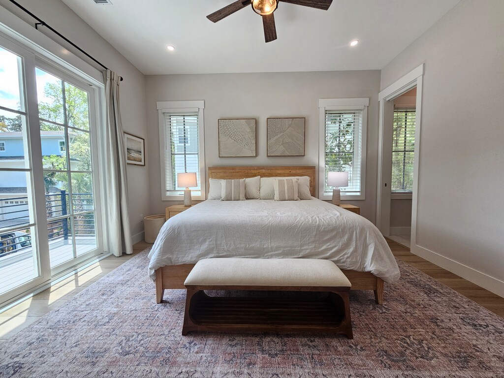 Mid Level Guest Bedroom with King Bed at 130 Shell Midden