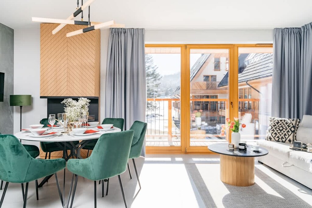 living room with a view