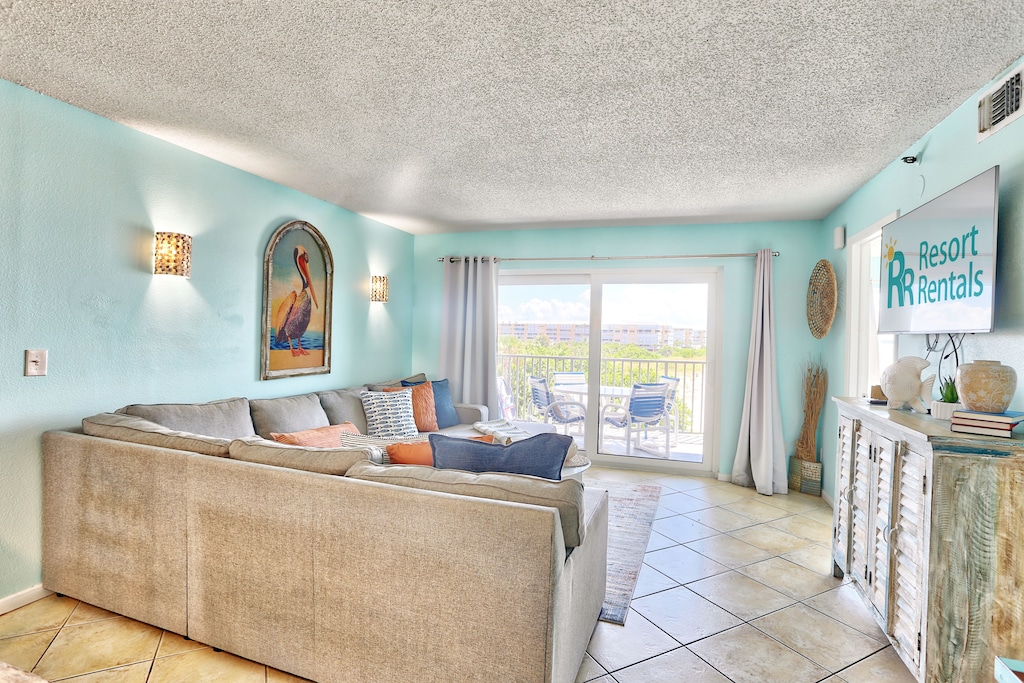 Living Area with Balcony Access