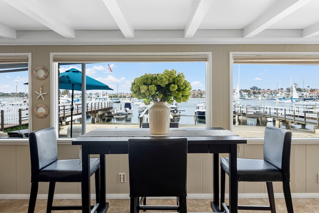 Dining area with seating for four.