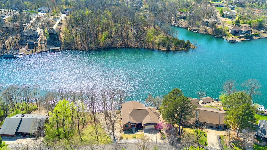 Take in the sweeping views of the Ozark Mountains and the lake from the large windows in every room.
