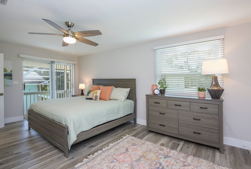 King Primary Bedroom with private deck