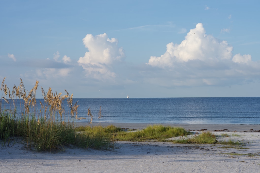 7 miles of white sugar sand beach