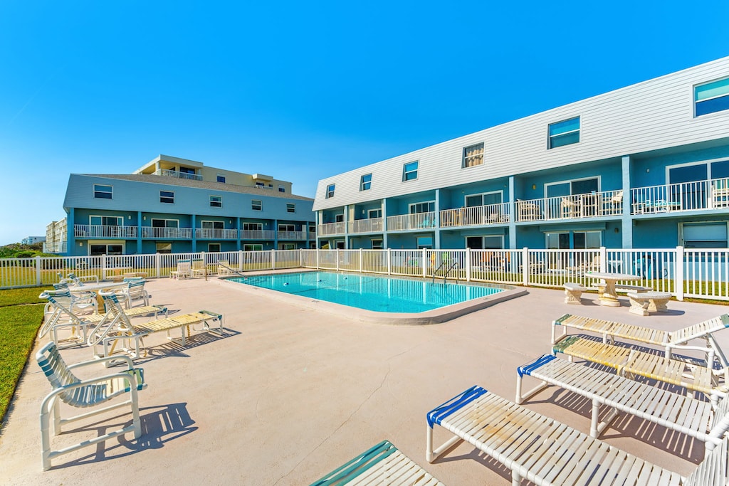 Soak and lounge at the community pool