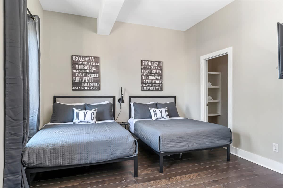 Bedroom 2 - 2 full beds and private attached full bath.
