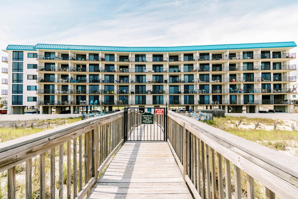 Building view from the beach