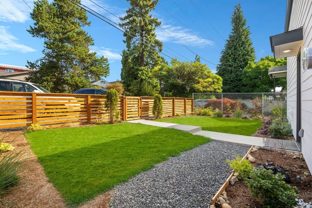 Let kids play or sit out front while you're having coffee. A fenced yard adds privacy and peace of mind.