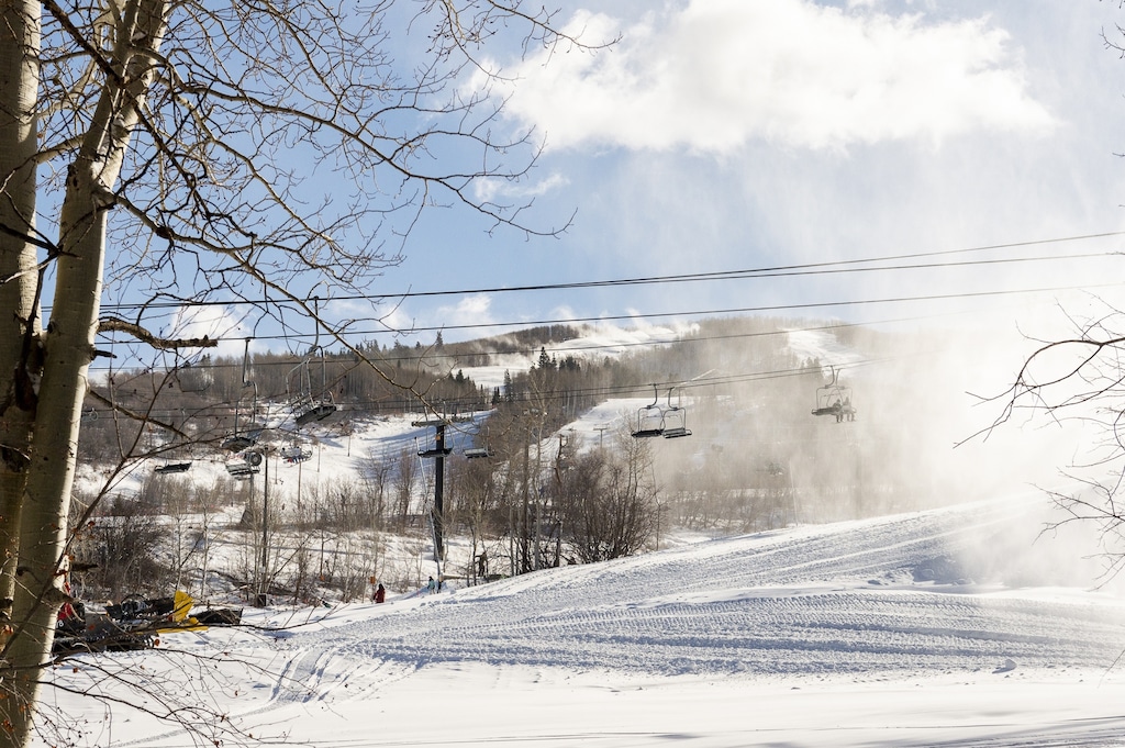Winter View with the slopes