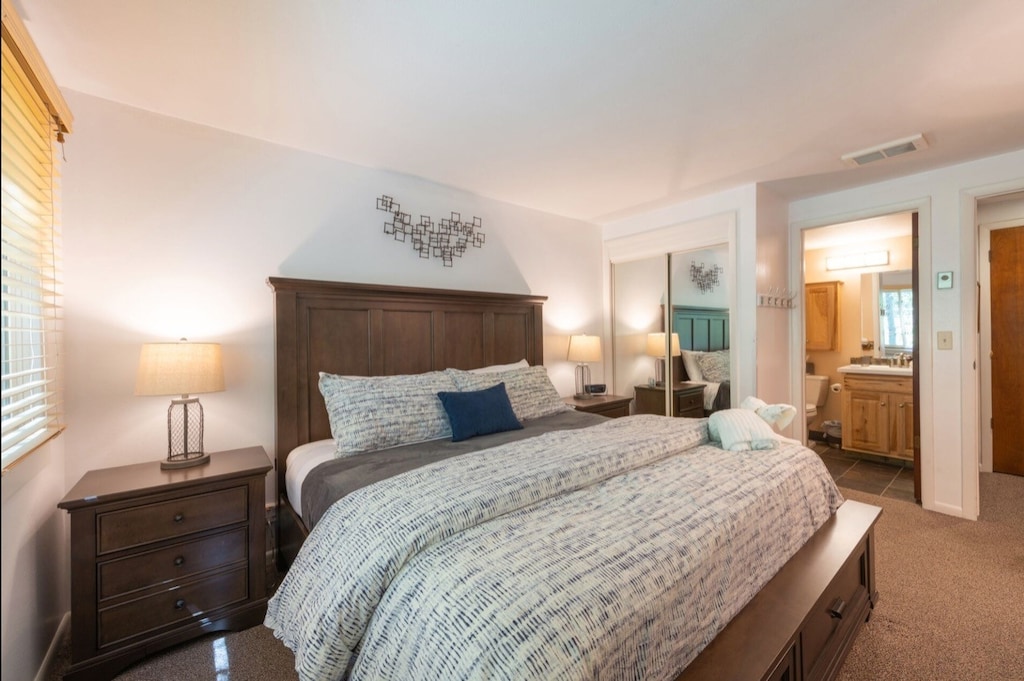 Main bedroom with king-sized bed