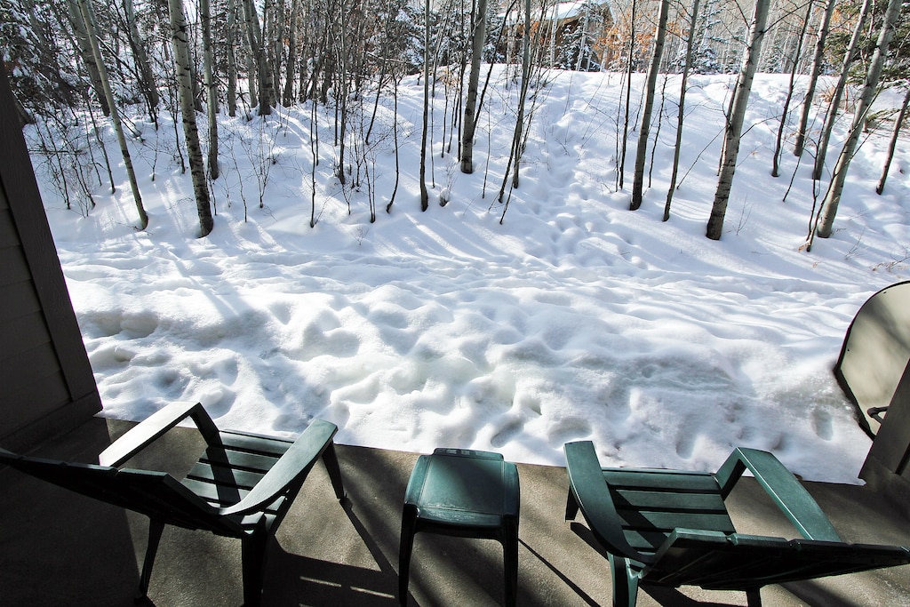 Winter view from your own private deck