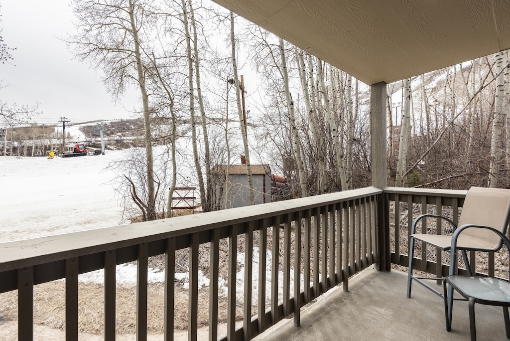 View from the private balcony