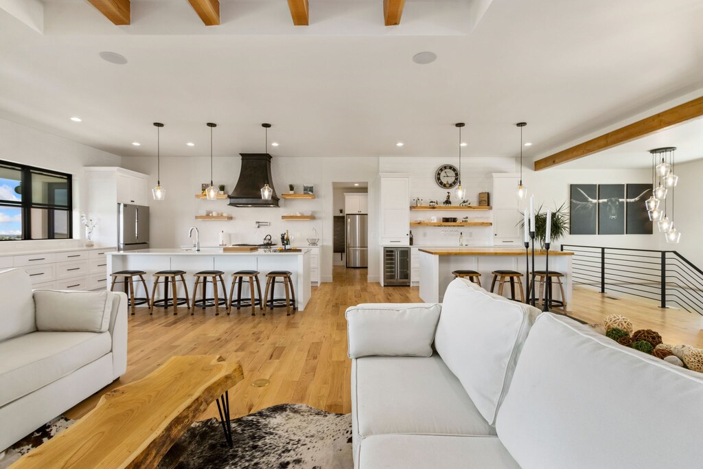 Open Concept | Living, Dining and Kitchen