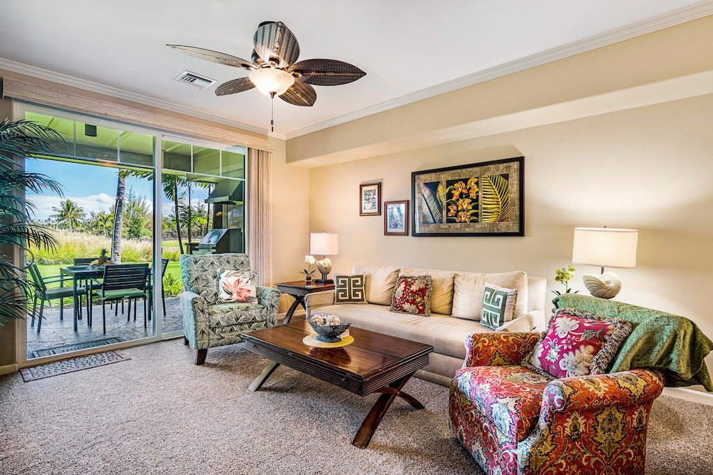 Relax inside or on the lanai during your Hawaiian vacation!!