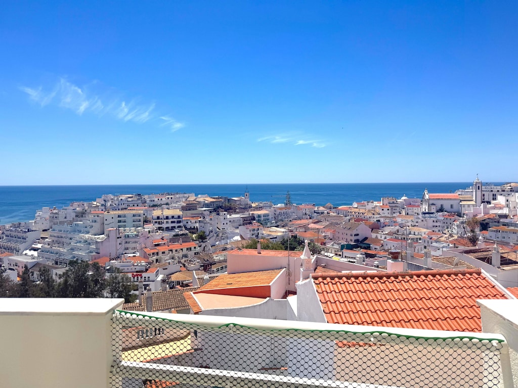South facing balcony with view of Old Town