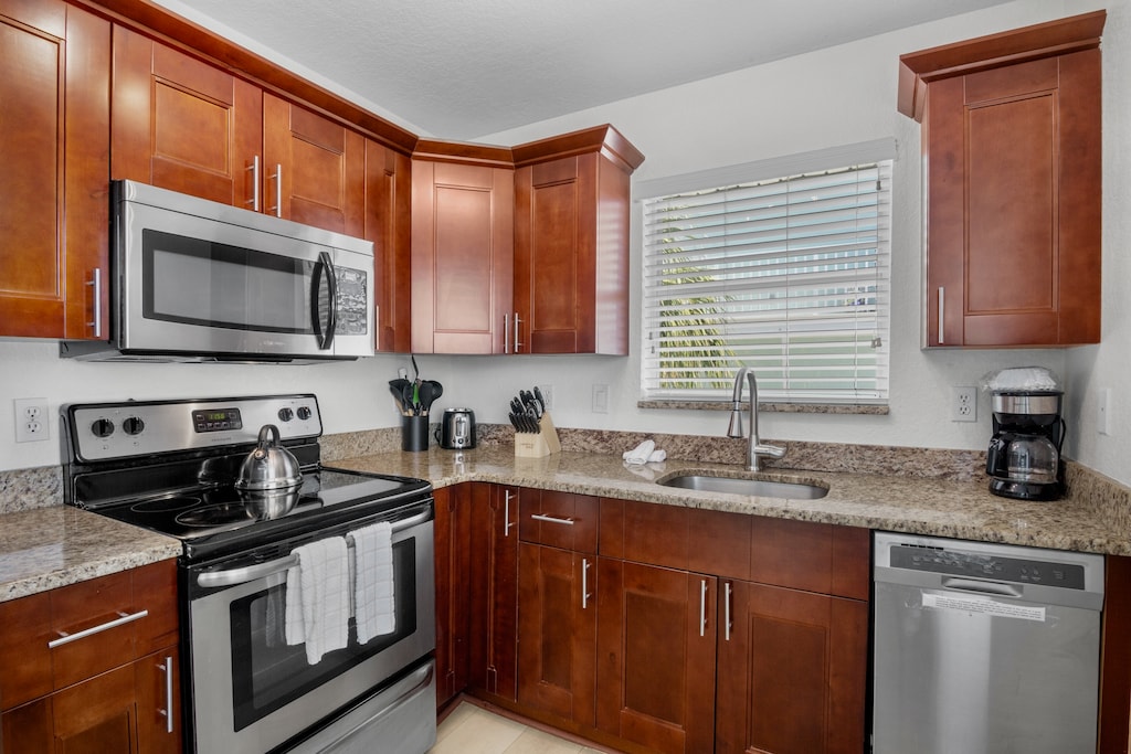 Modern kitchen with all appliances