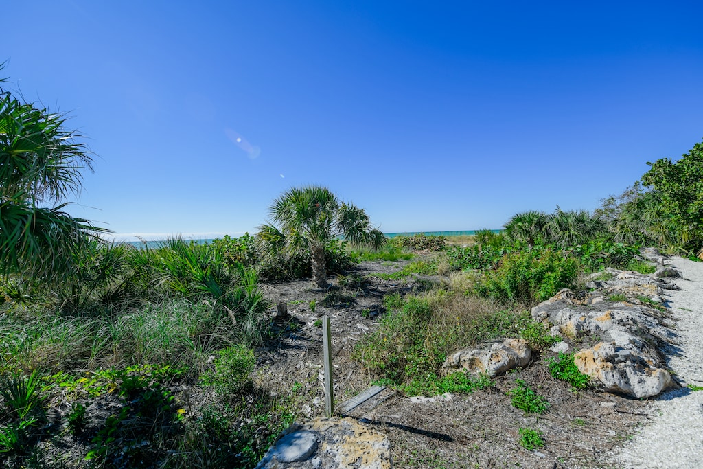 Beach Access Via Garden Path