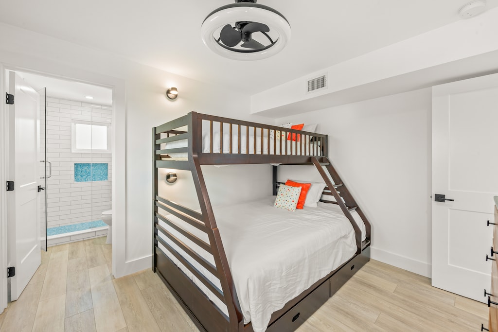 Third Bedroom, Twin over Queen bunk bed