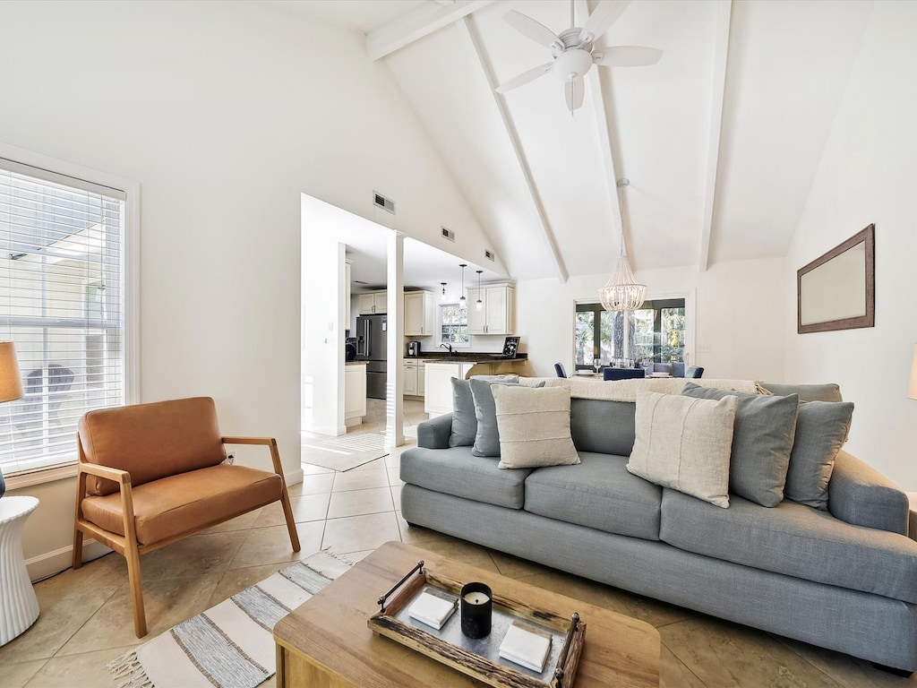 Living Room, Dining Area and Kitchen at 15 Mallard Road