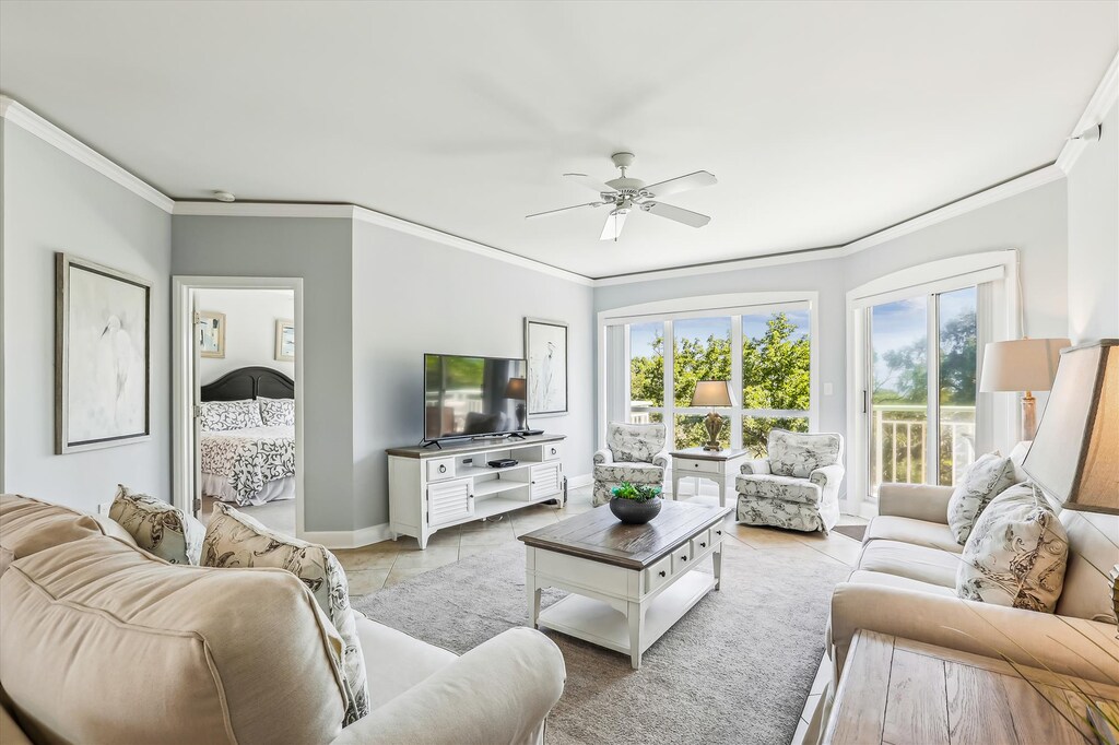 Living Room with Ocean Views at  2512 Windsor II