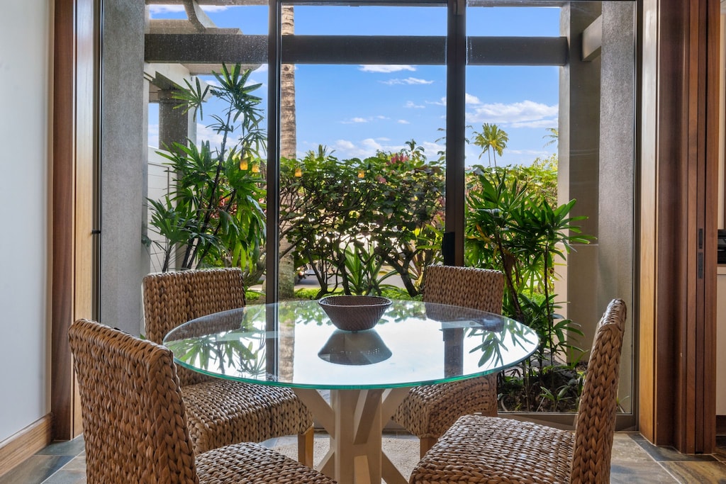 Soak up the sun at this table in the kitchen