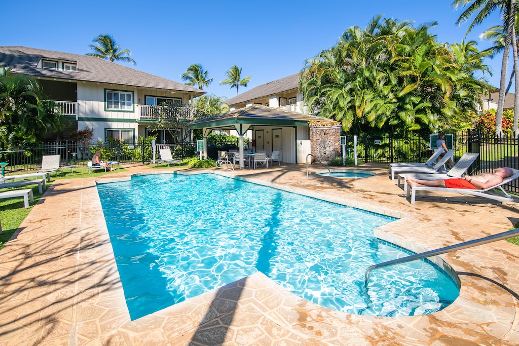 Regency Pool #2 with covered dining area