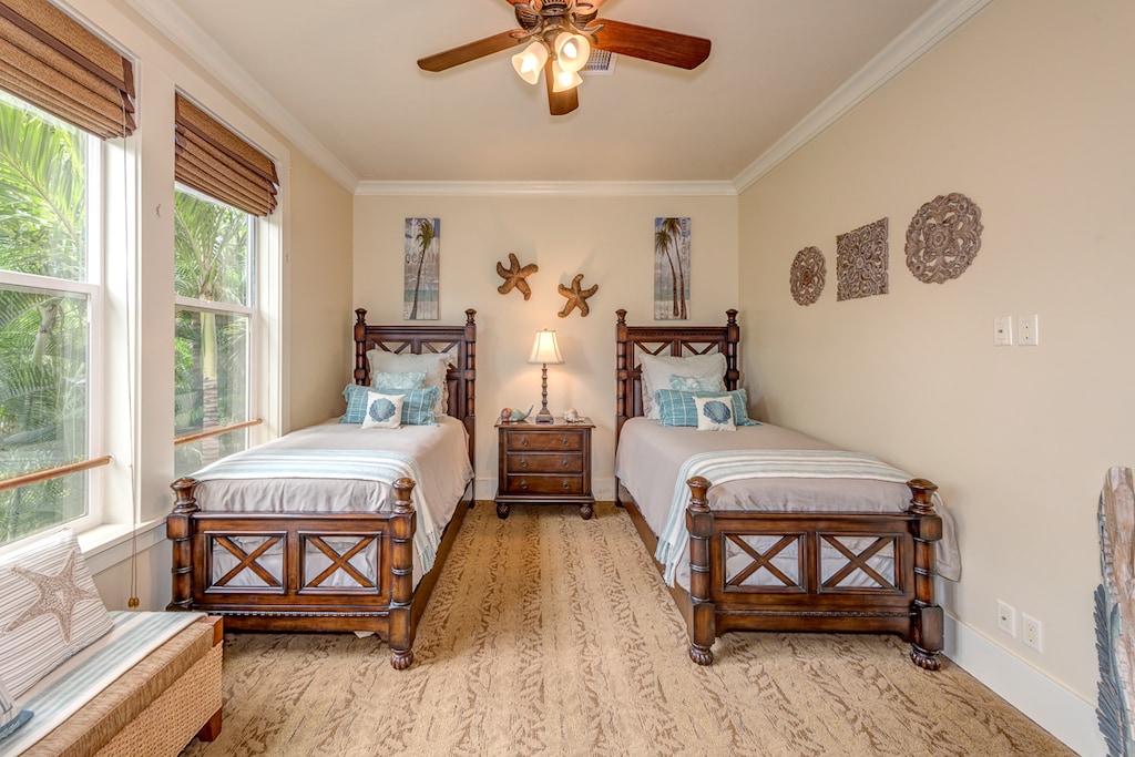 Light and bright cheerful bedroom