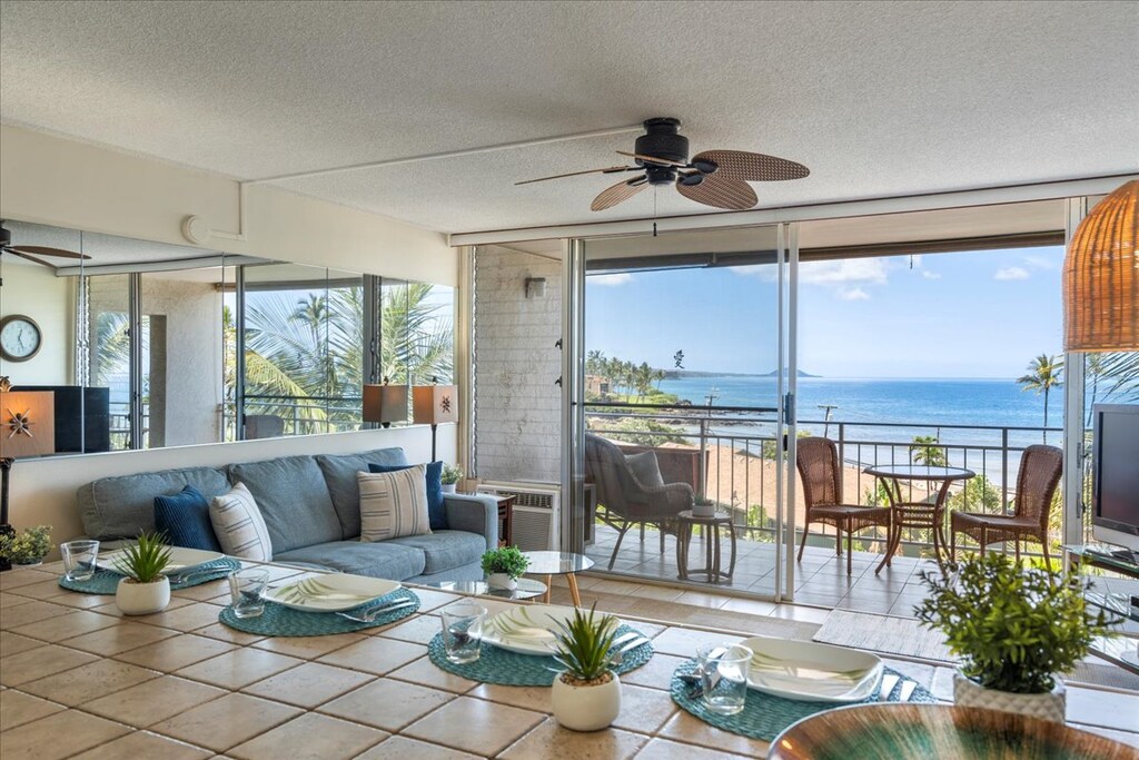 Enjoy the oceanview while in the kitchen