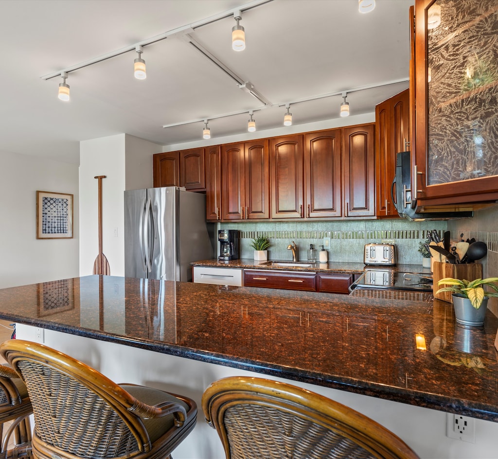 Kitchen seating for three