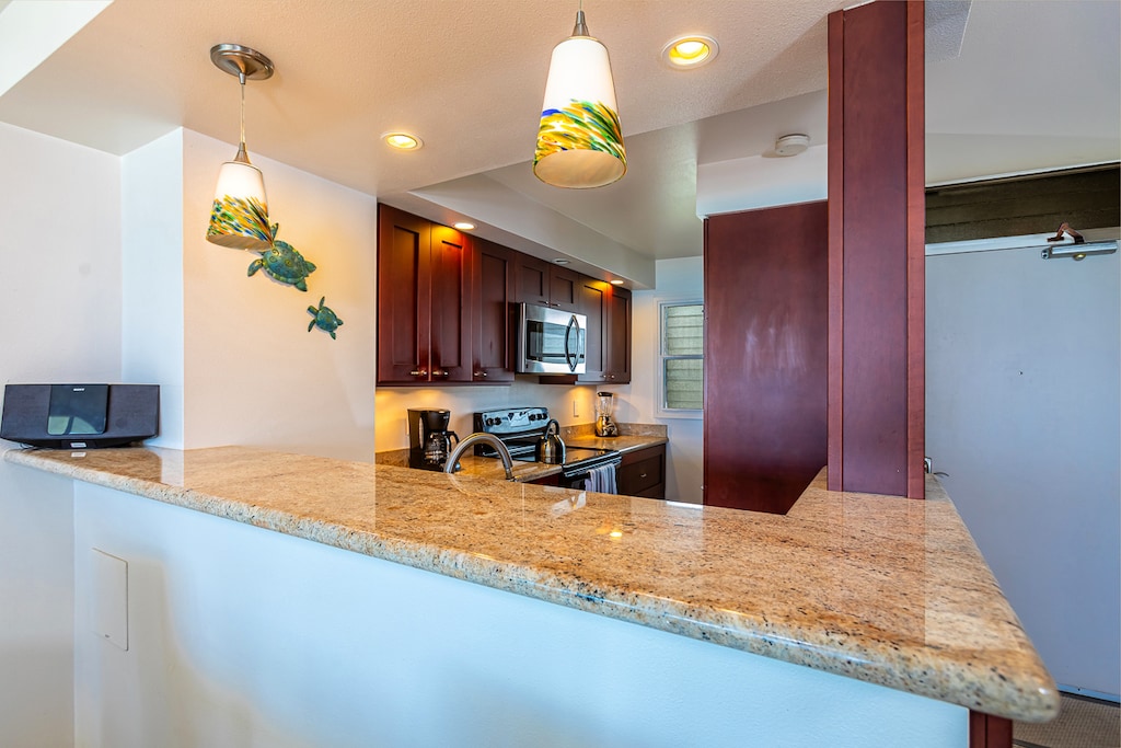 Spacious Granite Counters