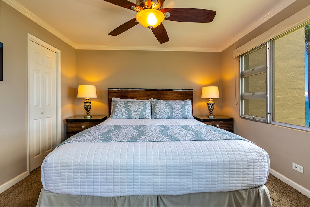 Luxurious Linens for King Size Bed in primary Suite