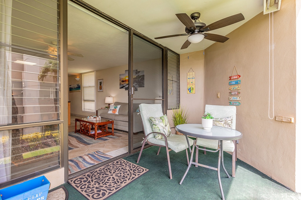 Enjoy indoor/outdoor living with an ocean breeze