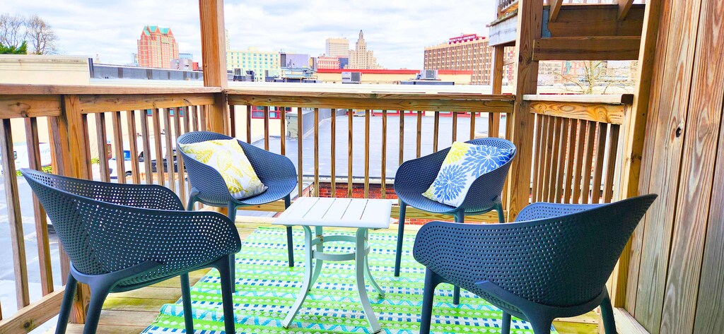 Outdoor seating for 4 people