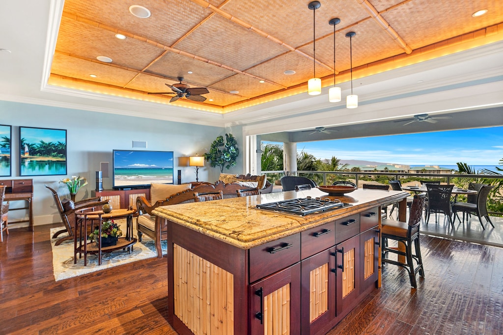 Stove top island for those creative meal opportunities