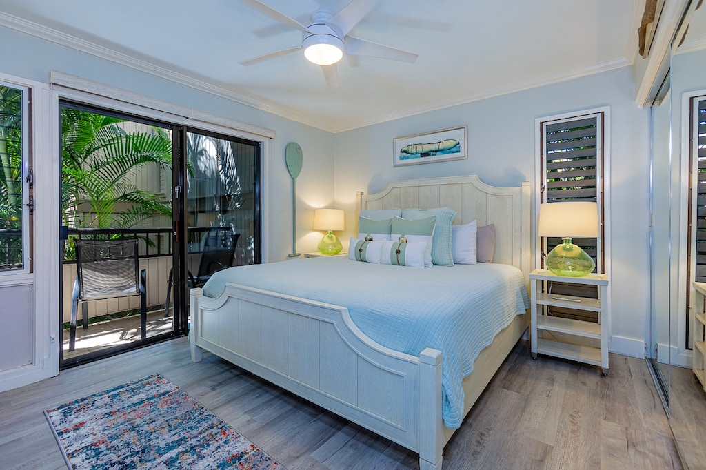 Primary bedroom with King bed