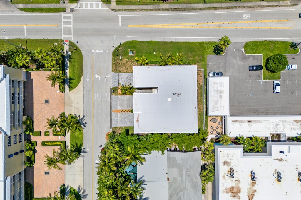 Bird's eye view of the townhouse
