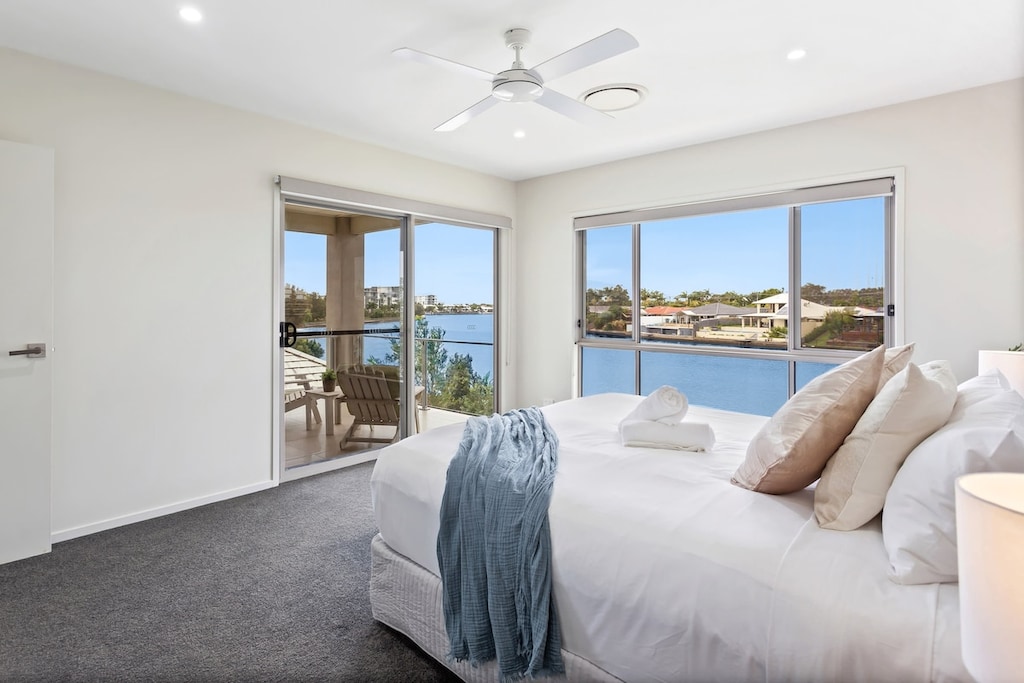 Master bedroom with picturesque views