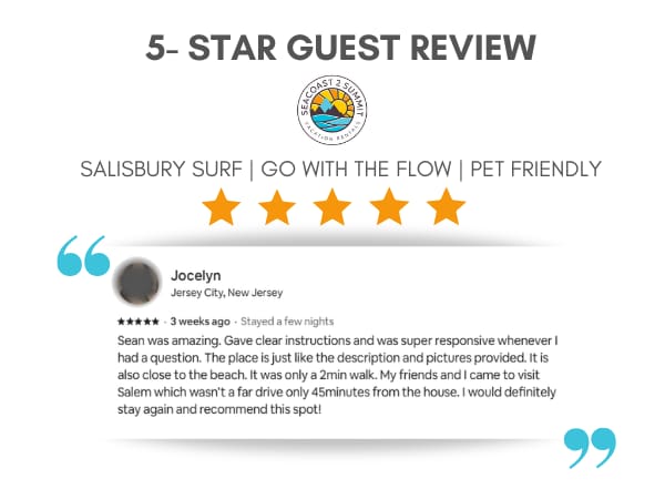 5 Star Review from a Recent Guest