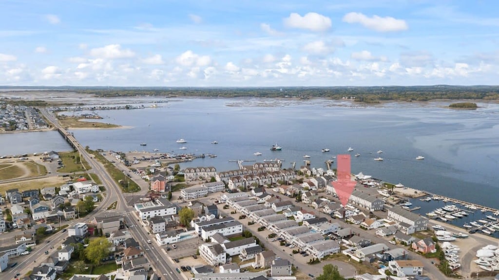 Aerial view of our home