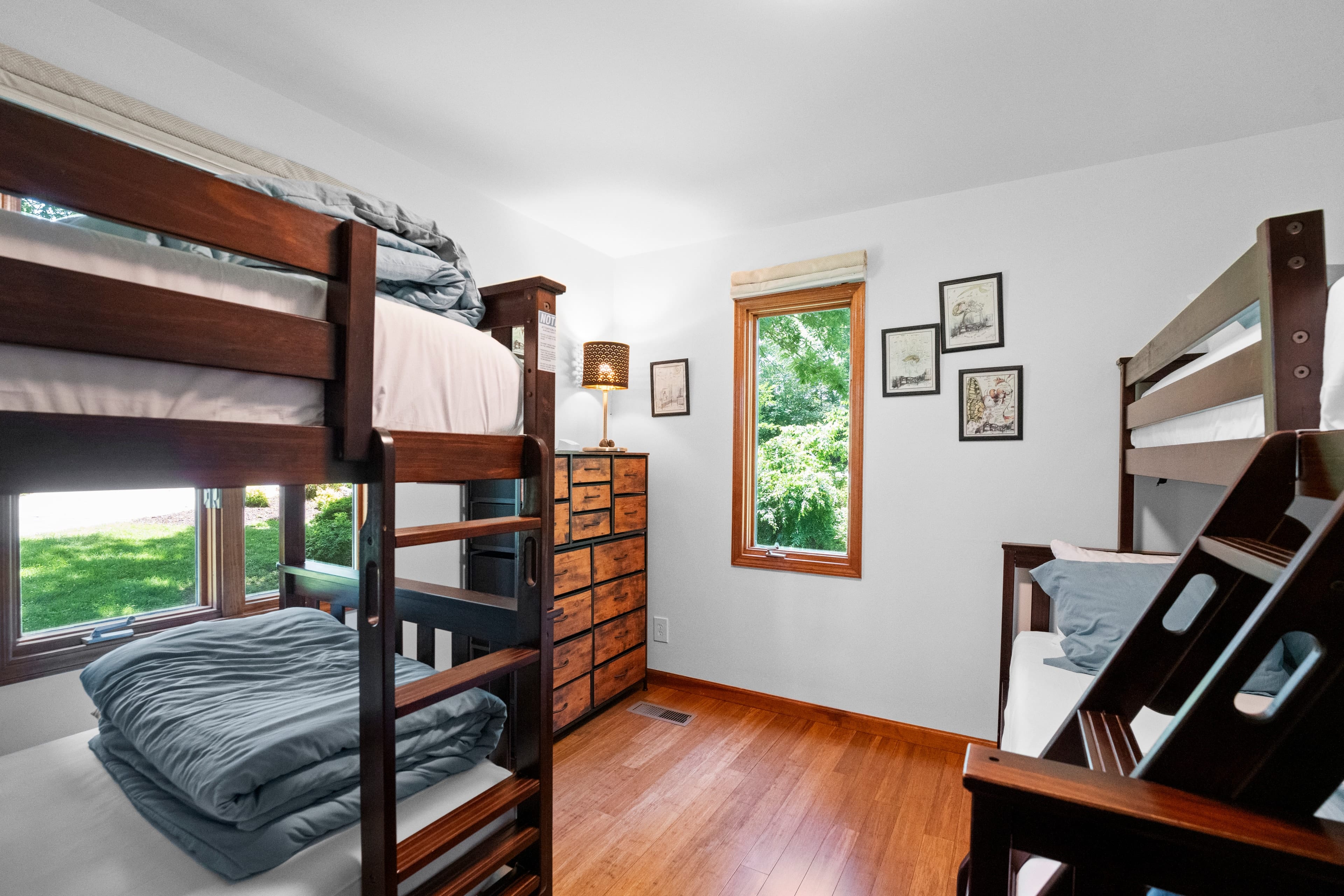 Bedroom 3 features bunk beds.