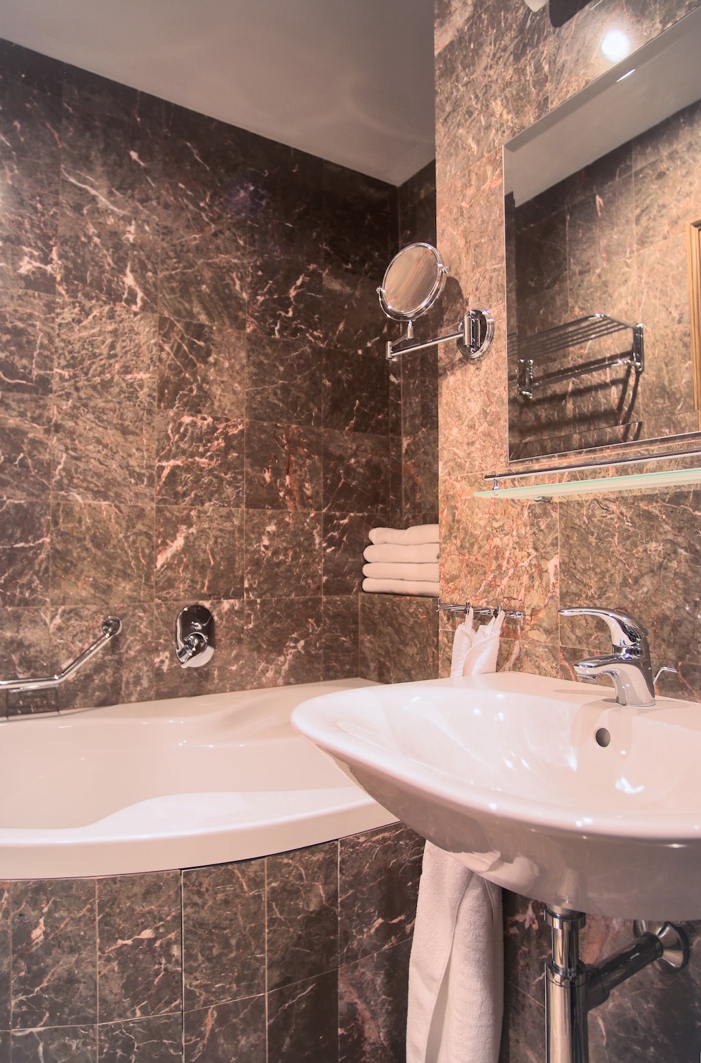 Full bathroom with bathtub