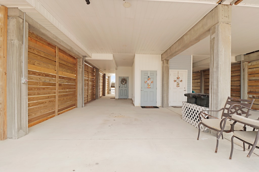 Covered Parking Under House