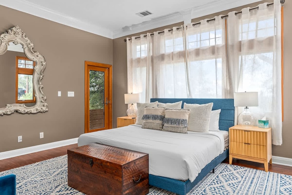 Sink into comfort: Embrace the plushness of our bed, adorned with soft linens, and discover a tranquil retreat where relaxation takes center stage. Sweet dreams await!