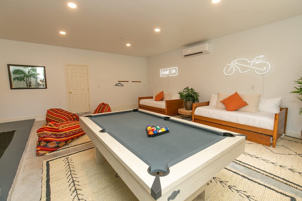 Play a quick game of pool.