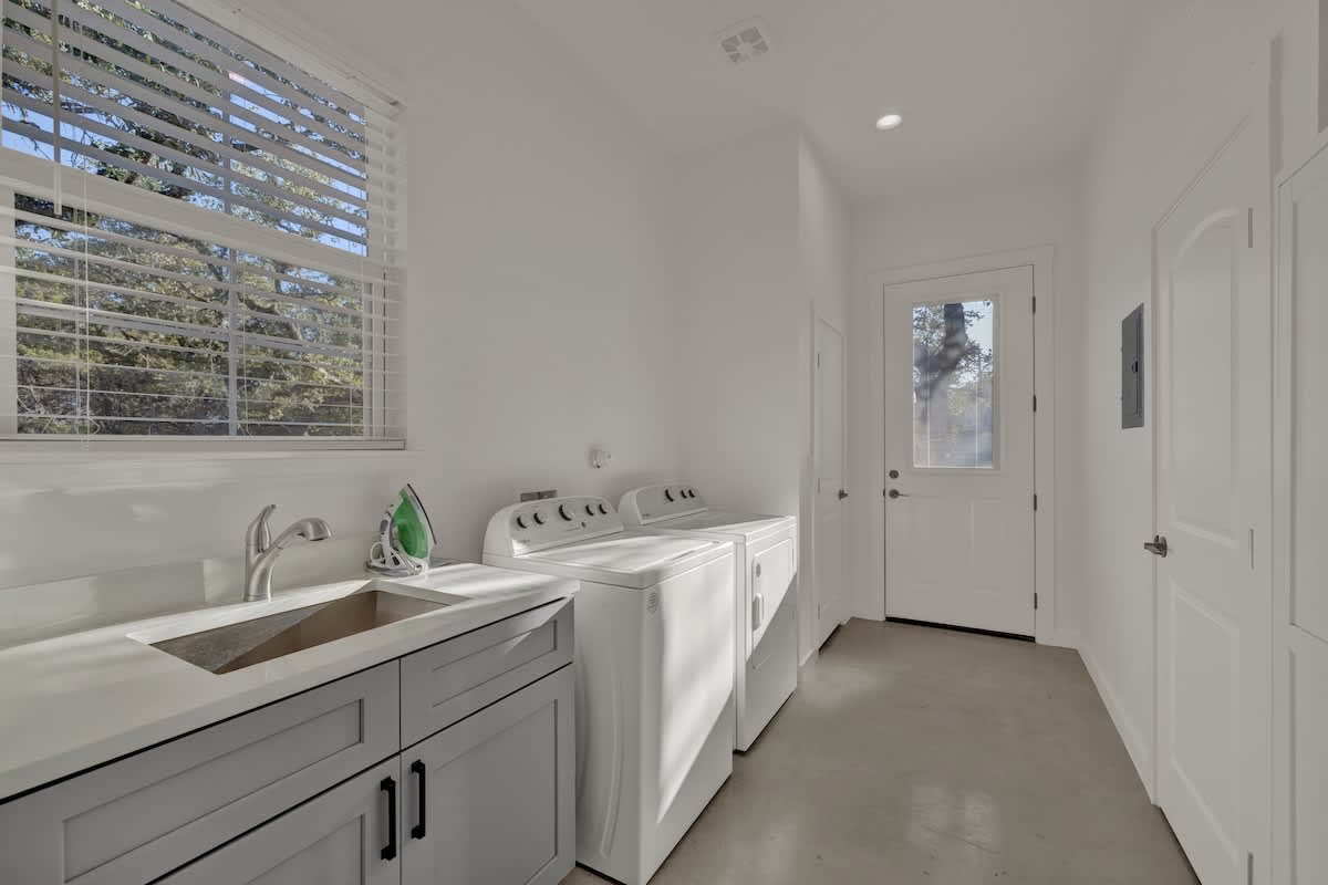 Pack light and take advantage of the laundry room washer and dryer