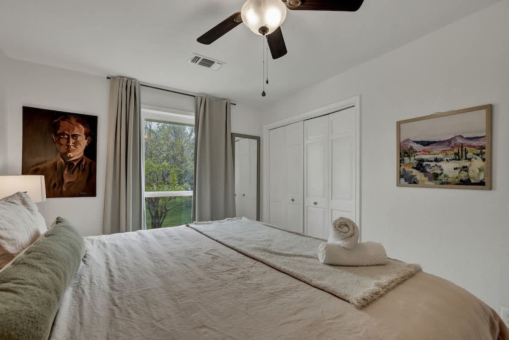 King bed in the third bedroom.