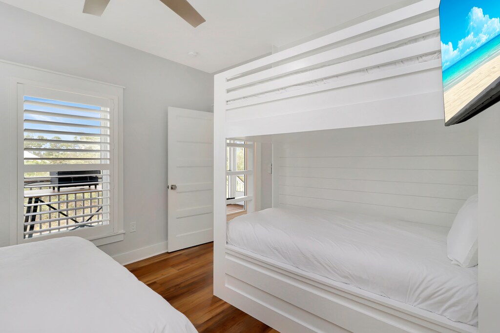 Bedroom 2 - View onto Back Deck