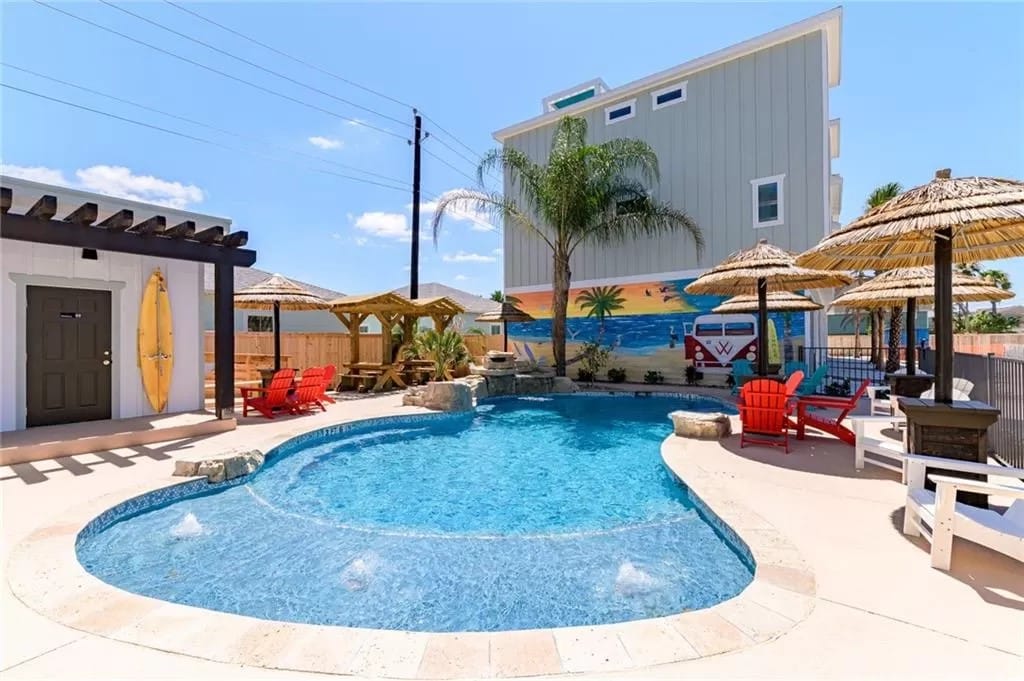 Shared community pool (heated Dec-March).